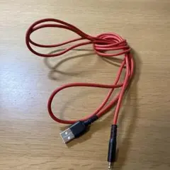 赤 USB to Lightningケーブル