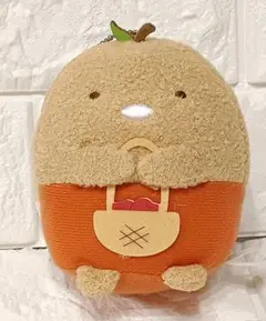 すみっコぐらし　ボールチェーン付き 森のみのりぬいぐるみ　とんかつ