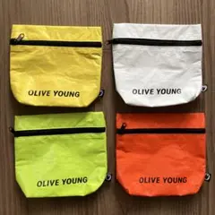 韓国オリーブヤン ミニポーチ 全4色セット olive young