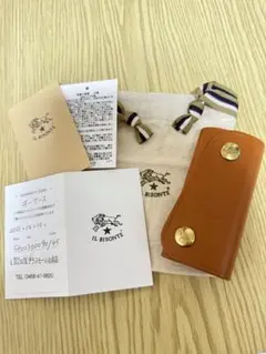【極美品】IL BISONTE レザーキーケース ブラウン