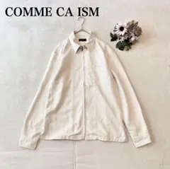 【コムサイズム】 ジップアップブルゾン（L)シンプル レギュラーカラー