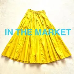インザマーケットIN THE MARKET ◆イエロー フレアロングスカート
