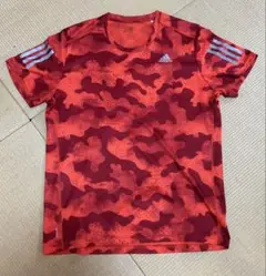 adidas 赤 迷彩柄 ランニングシャツ