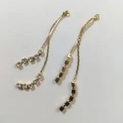ラインストーンチャーム２本