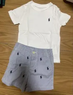 Ralph Lauren ホワイト Tシャツ ズボン　18M