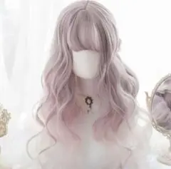 【値下げ中】ラベンダー ウェーブウィッグ ミディアム