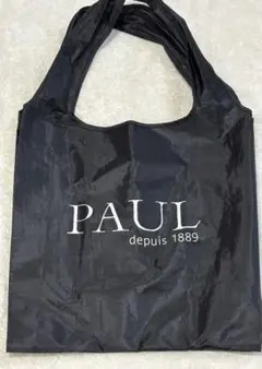 PAUL ブラック エコバッグ