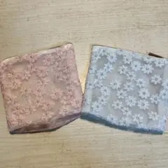 花柄ポーチ