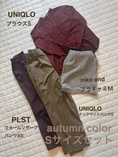秋色 セット UNIQLO PLST 主にSサイズ　イエベ　オータム