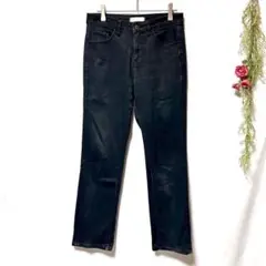 美品✨【UNIQLO】ハイライズストレートジーンズ デニム ジーパン W24