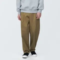 無印良品　ストレッチチノタックワイドパンツ　ウエスト86cm