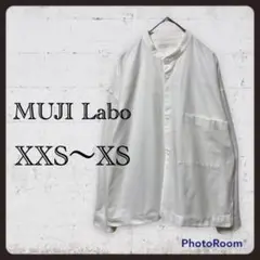 1925 MUJI Labo コットンノーカラーシャツジャケット オーバーサイズ