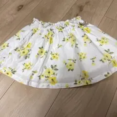 petit main フラワープリントスカート 80