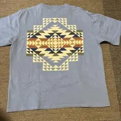 Pendleton XL グレー Tシャツ 幾何学模様　デザインがカッコイイ‼️