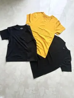ほぼ未使用H＆M Right-on BLACK&YELLOWTシャツ 3枚セット