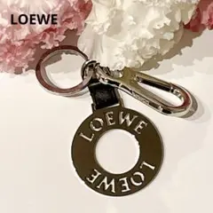 LOEWE ロエベ ロゴサークルキーリング シルバーチャーム キーホルダー