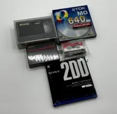 TDK SONY マイクロカセット MO 5点セット