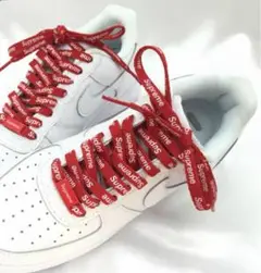 赤【新品未使用】シューレース　デュブレ　靴ひも　supreme
