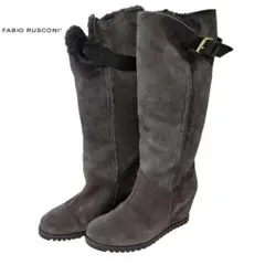 【美品】ファビオルスコーニ FABIO RUSCONI ロングムートンブーツ
