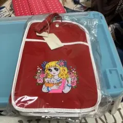 レトロキャラクターイラスト付きシューズバッグ