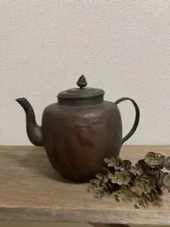ヴィンテージ 銅製 やかん ガーデニング オブジェ