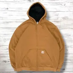 Carhartt カーハート パーカー 刺繍ロゴ 茶 M 1122