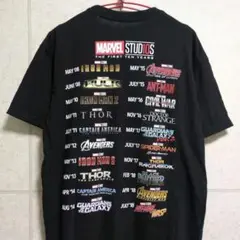 MARVEL マーベル STUDIOS 10周年 Tシャツ L 黒