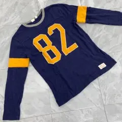 GAP KIDS ロンT ネイビー イエロー ナンバー 長袖 150cm