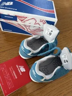 【美品】new balance ターコイズ 13cm