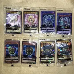 遊戯王カード　セブンイレブン　4種類2セット計8枚　新品、未使用、未開封