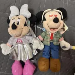 ミニーマウスとミッキーマウス ぬいぐるみセット　マウジー
