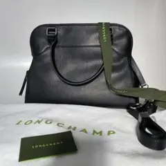 Longchamp ロンシャン バッグ ブラック レザー