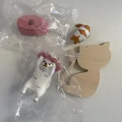 猫フィギュアセット　シャンプーキャット　猫ガチャ　木製猫型のおまけ付き