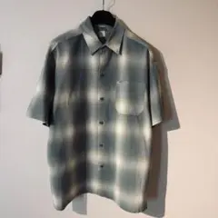 【レアカラー】caltop オンブレ　チェック　シャツ