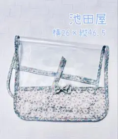 ランドセルカバー 透明 花柄　池田屋　ハンドメイド