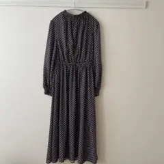 幾何学模様　ワンピース　ロングワンピース