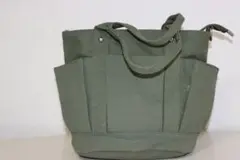 オリーブグリーン キャンバス トートバッグ