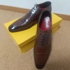 ZUO MEN メンズ ドレスシューズ フォーマル ブラウン25cm