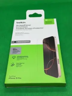 【新品】Belkin iPhone 16 Pro用 保護ガラスフィルム