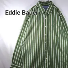 【美品】Eddie Bauer　エディー・バウアー　ビッグサイズ　ストライプ