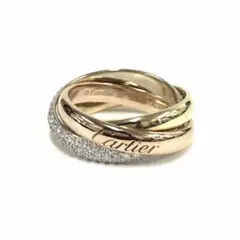 カルティエ トリニティ リング 55 3連リング Cartier 15号 訳あり