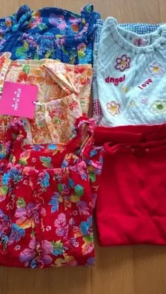 95㌢ 夏物 サンドレスなど 4点 100㌢ 1点 5点まとめ売り 新品もあり