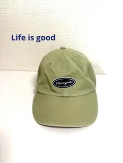 Life is good オーバル ロゴ キャップ