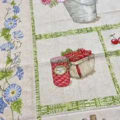 フラワー　さくらんぼ　USAコットン　red rooster fabrics