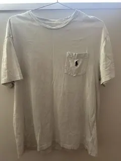 Ralph Lauren ポケット付き Tシャツ ホワイト　M