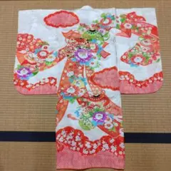 女の子用宮参り 一つ身着物 絹