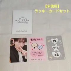 【未使用】EXO ベッキョン 12周年 ラッキーカードセット