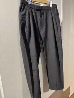 mando マンド 2タックスラックスパンツ ダークグリーン2 marka マーカ ウールサージ ワッシャータンブラー オフィサー