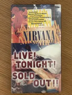 NIRVANA LIVE TONIGHT SOLD OUT 未開封 ステッカー付