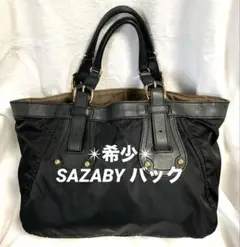 ✴︎希少✴︎SAZABY サザビー ナイロンハンドバック トートバック ブラック 黒